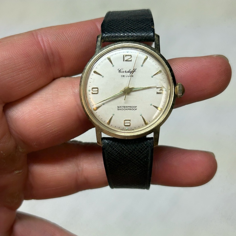 Vintage Cardiff De Luxe Mepa watch co mens wrist watch (Not Running)